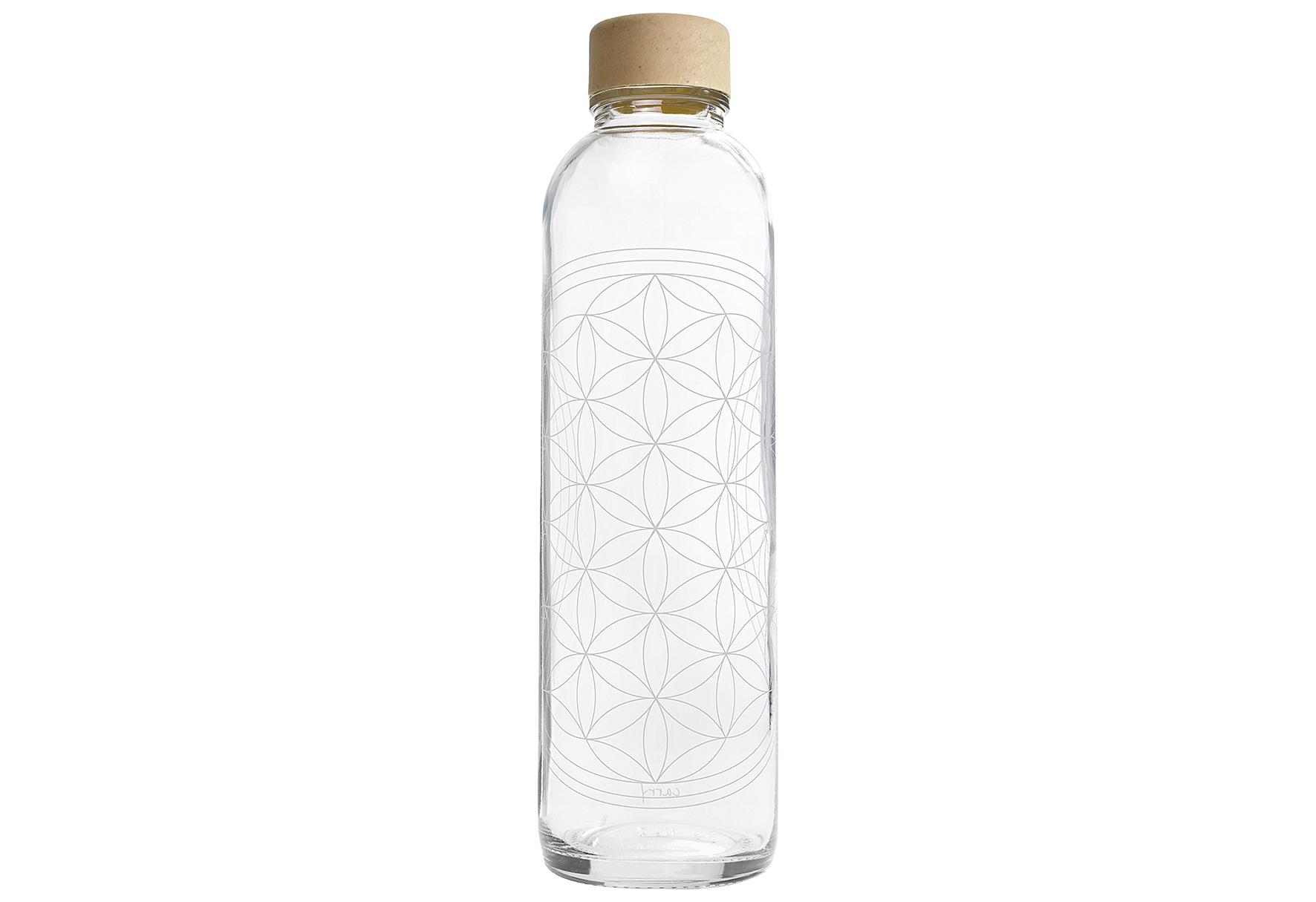 CARRY Bottles Glastrinkflasche Flower of Life 0.7l