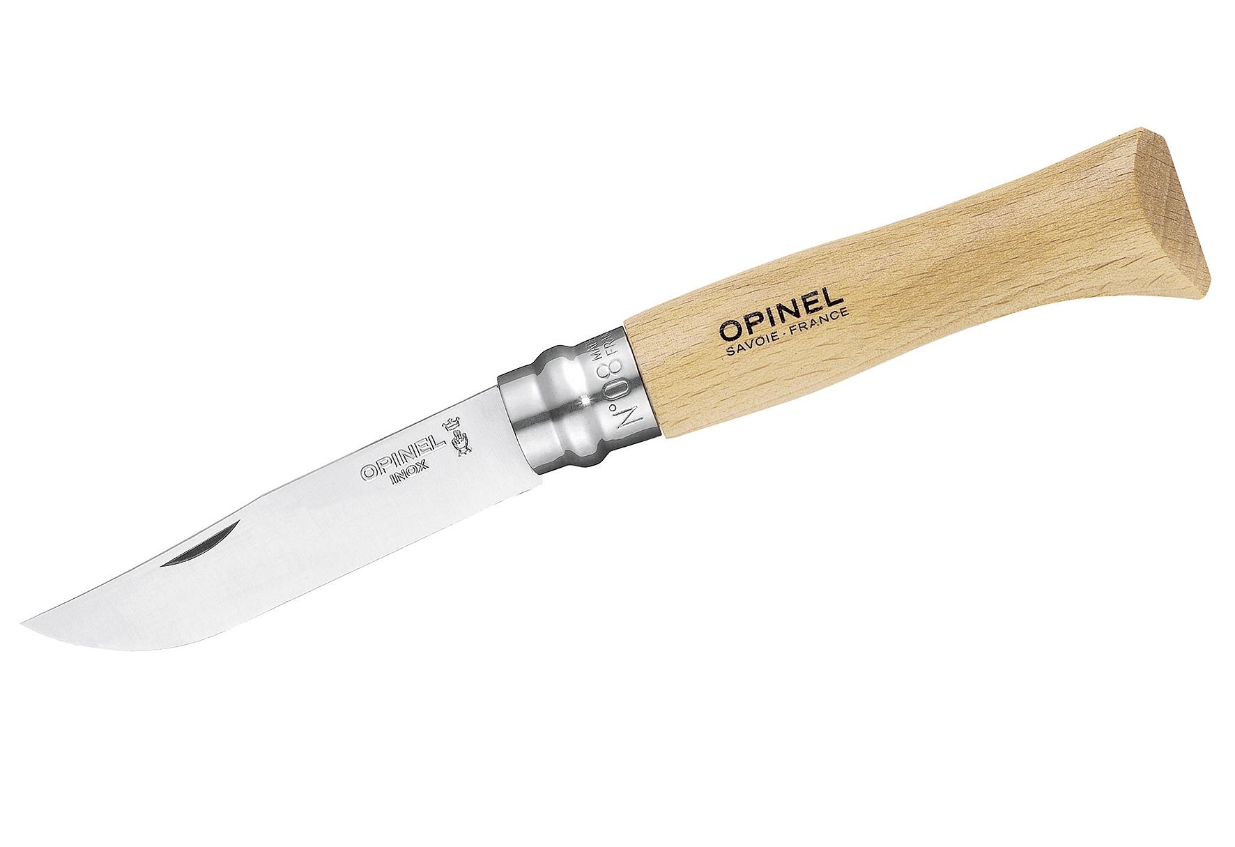 OPINEL Taschenmesser Heftlänge 110 mm Klingenlänge 85 mm Länge geöffnet 195 mm rostfrei Hartholz