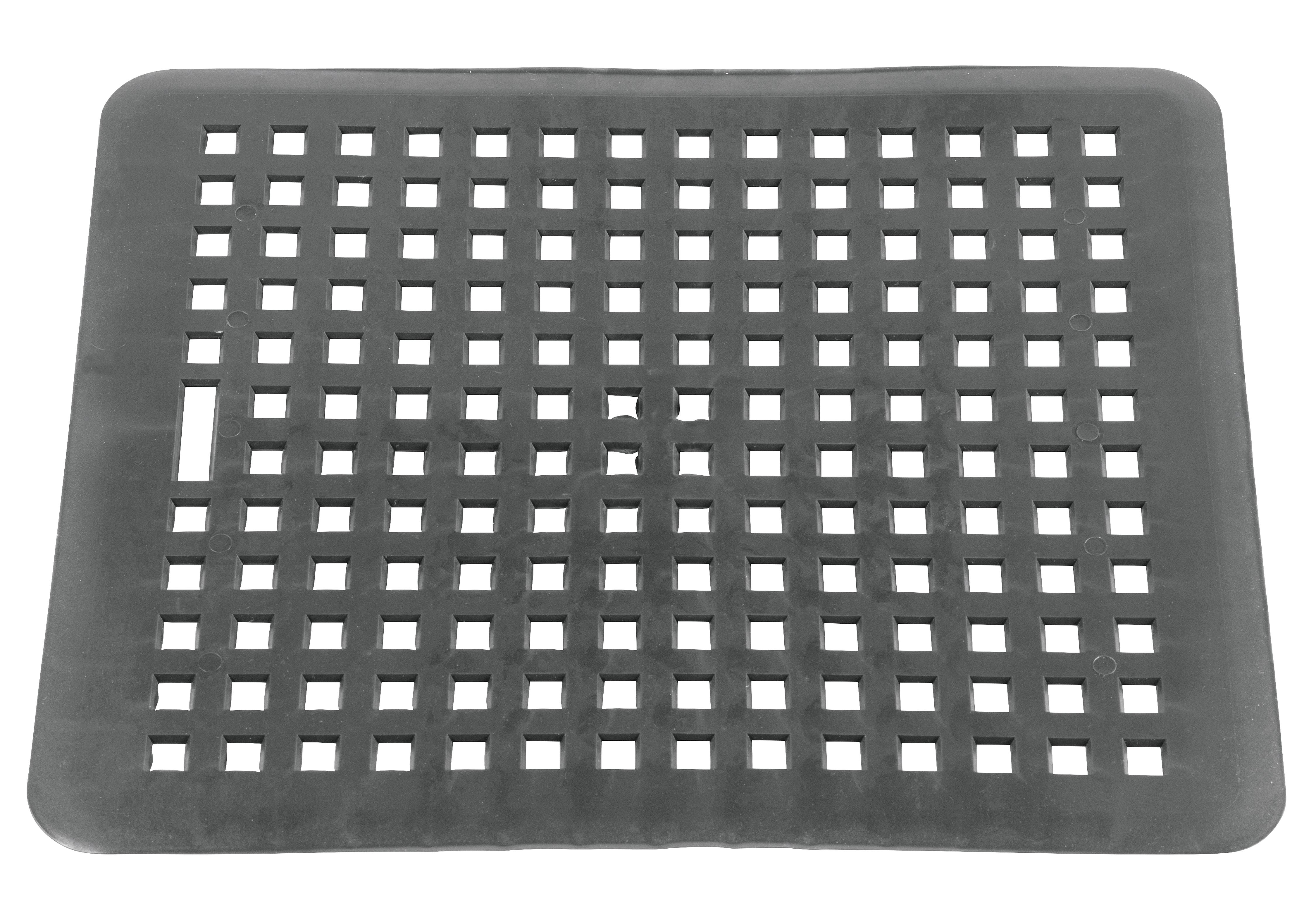 Wüllner & Kaiser Spülbeckenmatte eckig 31,5x27cm grau