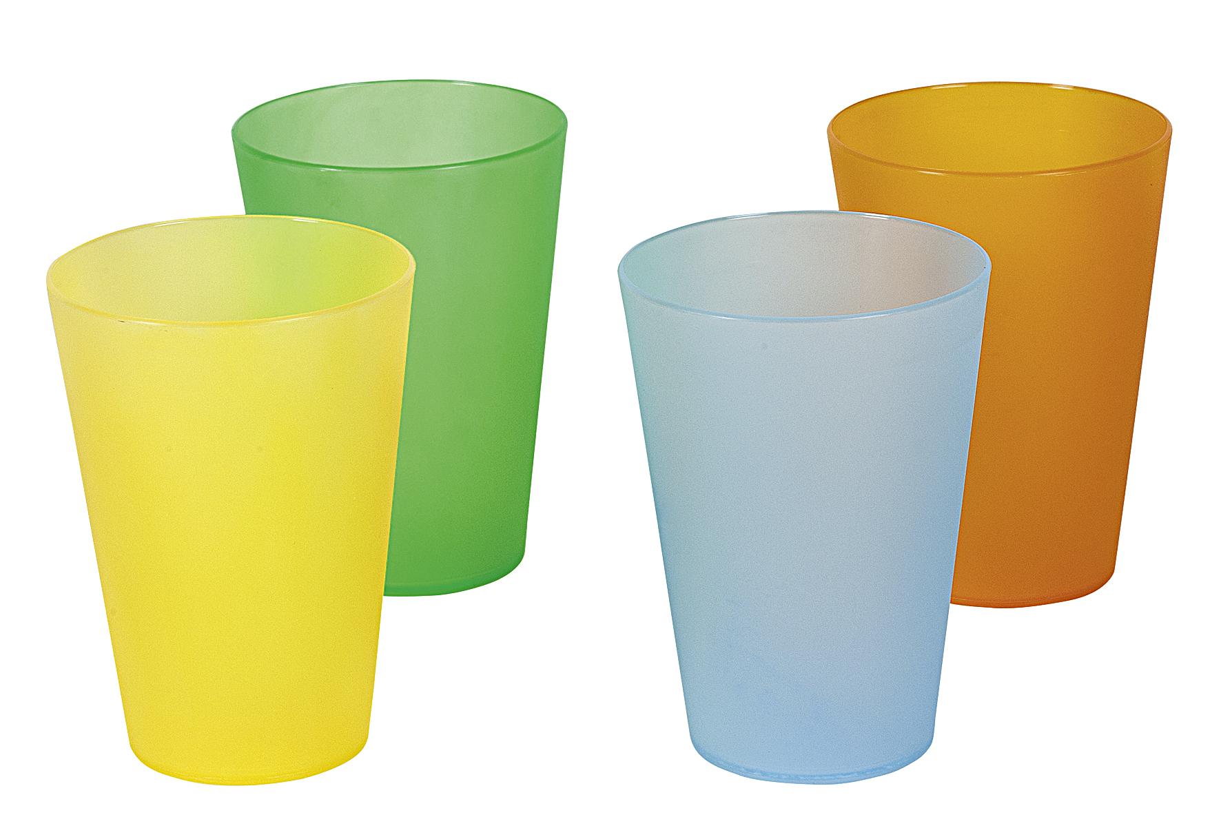 Wüllner & Kaiser Trinkbecher 0,4 l transluzente Farben