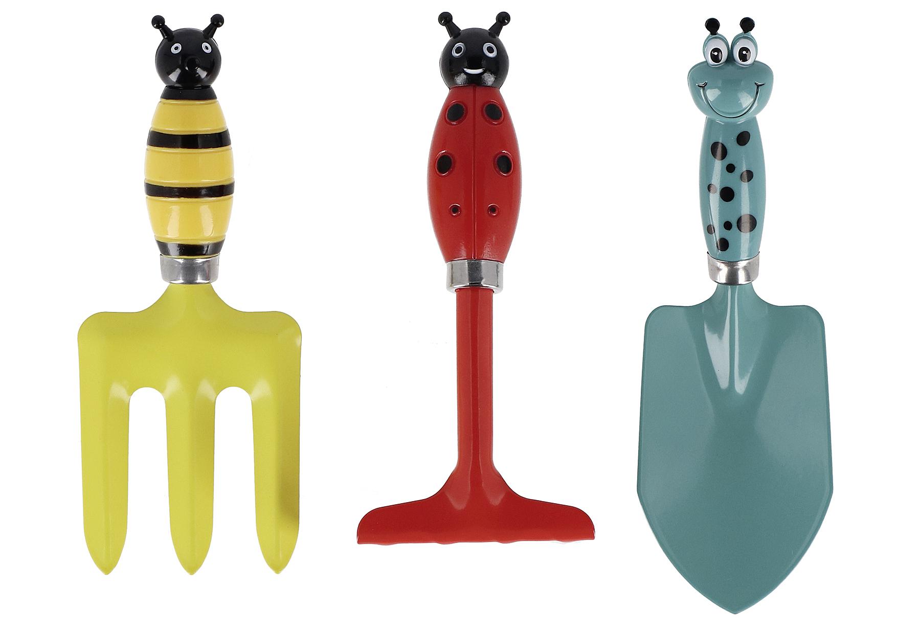 Esschert Design Gartenwerkzeug "Insekten" für Kinder 3er Set