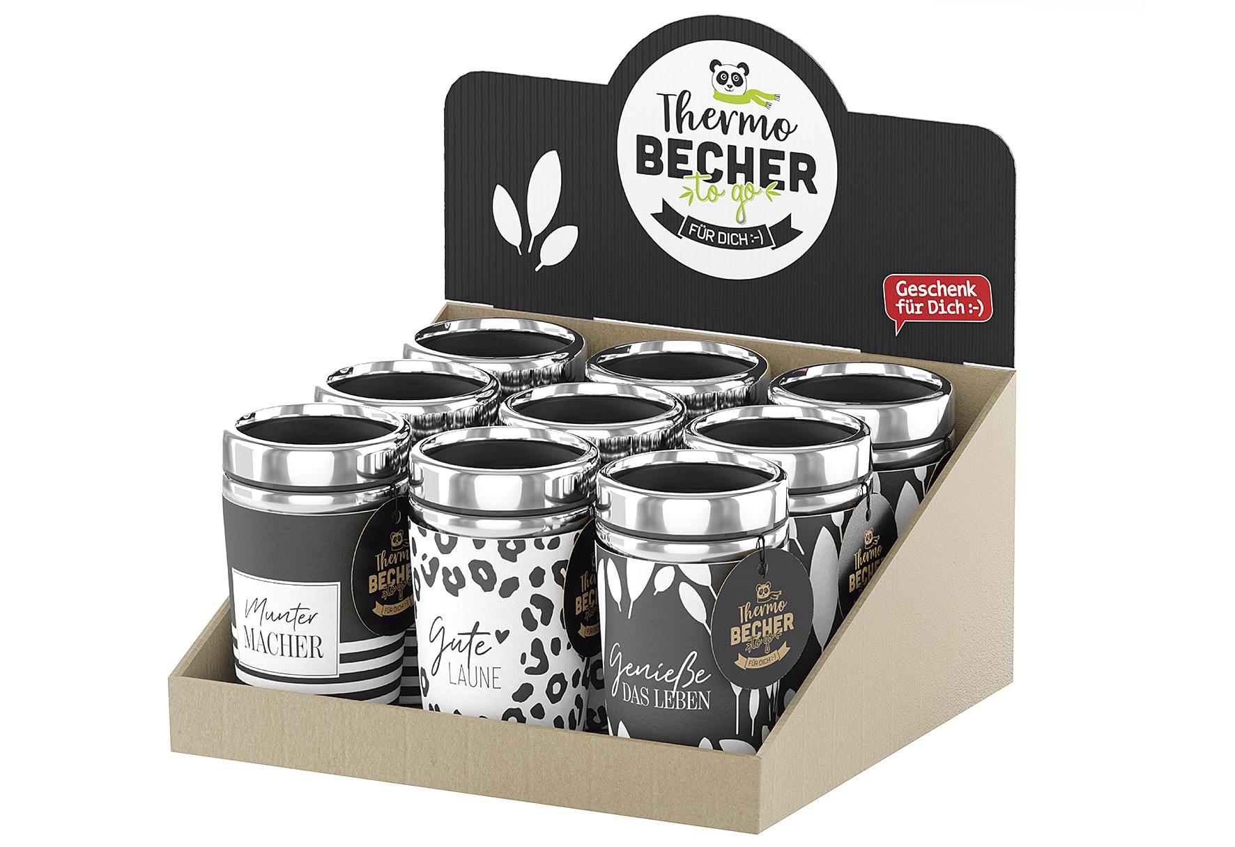 la vida Thermobecher to go "Salt&Pepper" 9er Display
