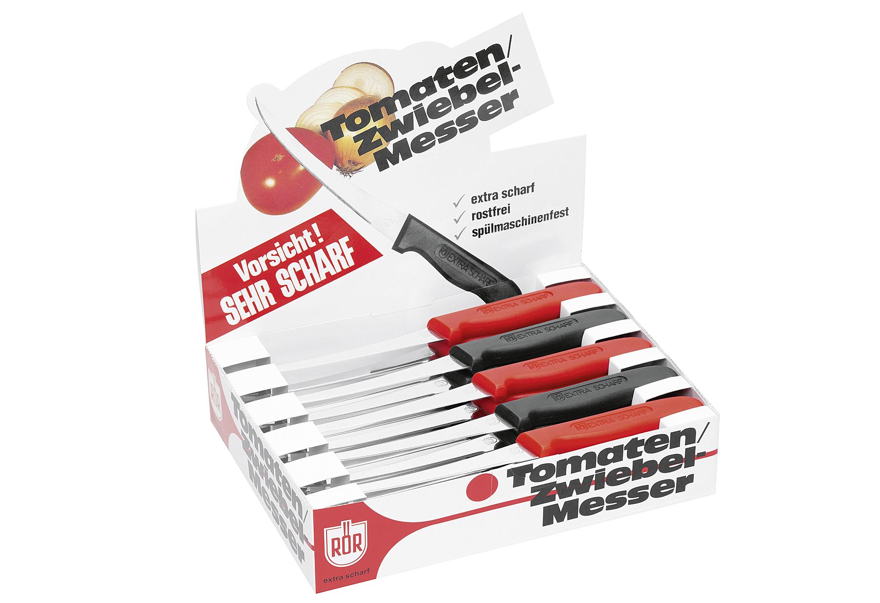 RÖR Tomaten- / Zwiebelmesser 2fach sortiert