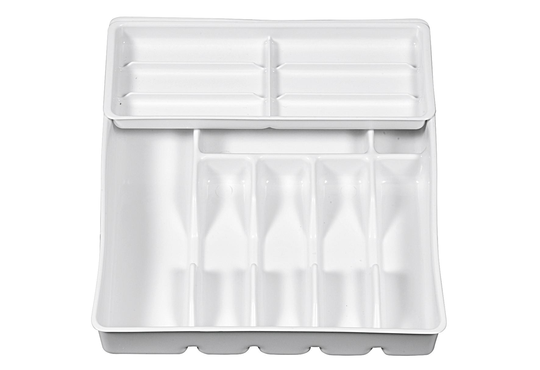 keeeper Besteckkasten mit Einsatz 38x42,5x7,5cm weiß