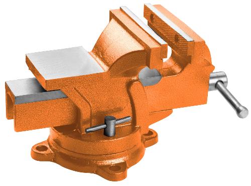 WOKIN Schraubstock mit Amboss, 4", 100 mm