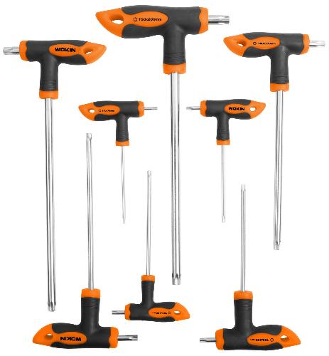 WOKIN Schraubendreher Set Torx, mit Quergriff, 8er