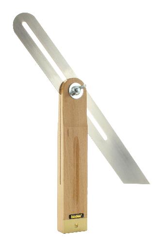 hedue Tischlerschmiege Buche 25 cm mit Messingbeschlag