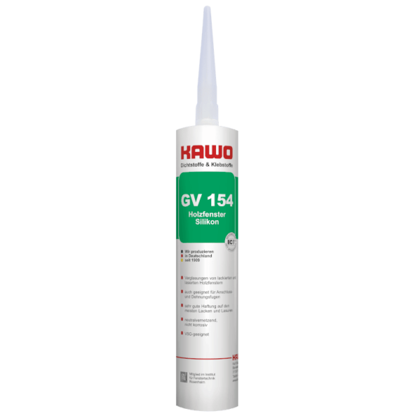 KAWO GV 154 Elastischer 1-K Silikon-Dichtstoff 310 ml Kartusche Farbe oregon
