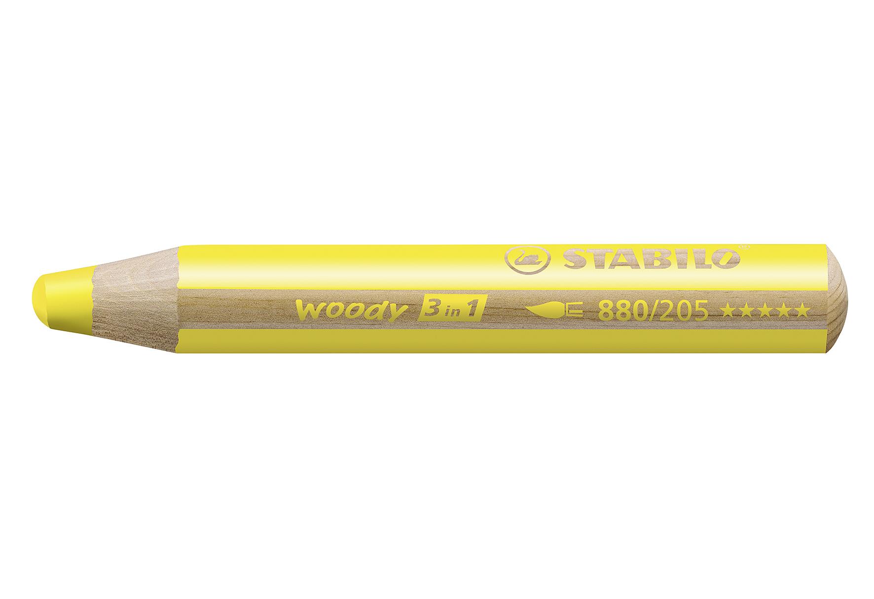 STABILO Buntstift "woody 3 in 1