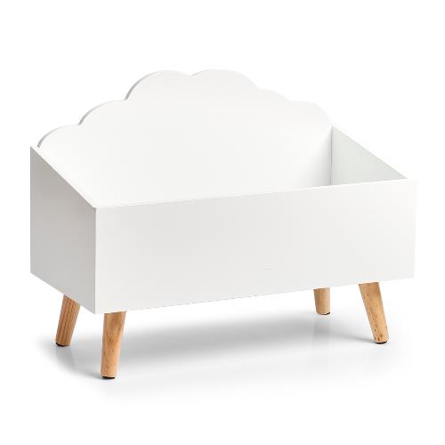 Zeller Present Kinder-Aufbewahrungstruhe 'Wolke', MDF/Kiefer,weiß