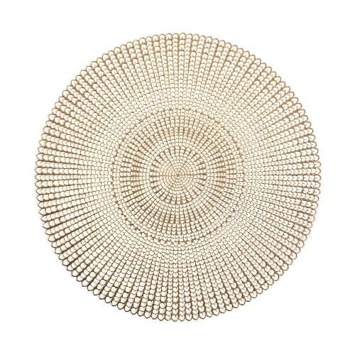 Zeller Present Platzset 'Cut out', Kunststoff, rund, gold