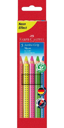 Faber Castell Jumbo GRIP Neon 5er