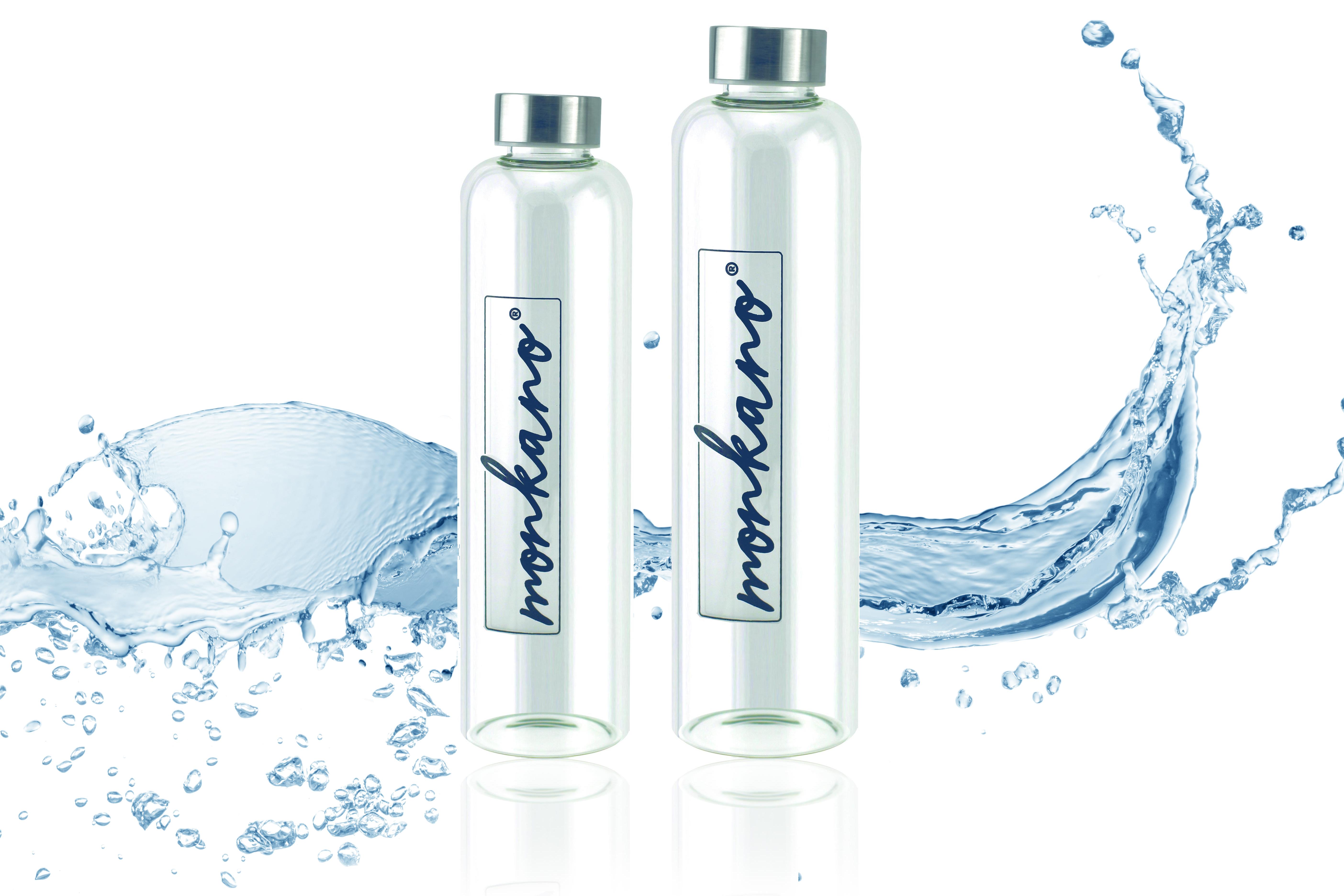 monkano Trinkflasche Glas 1000 ml