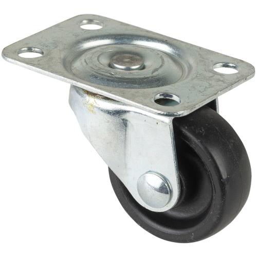 BS Rollen Lenkrolle Rad-Ø 30 mm Tragfähigkeit 20 kg mit Anschraubplatte Kunststoff schwarz