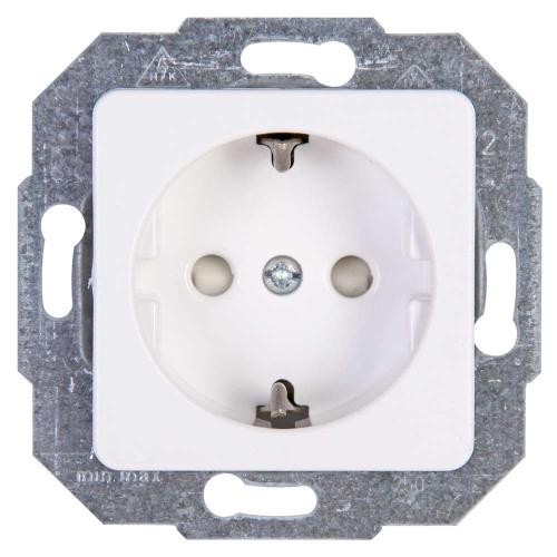 Kopp SB Steckdose, 1f, arktisweiß, matt, Unterputz, Mit erhöhtem Berührungsschutz, Steckdose CEE 7/3 (Typ F), IP20, 112613086