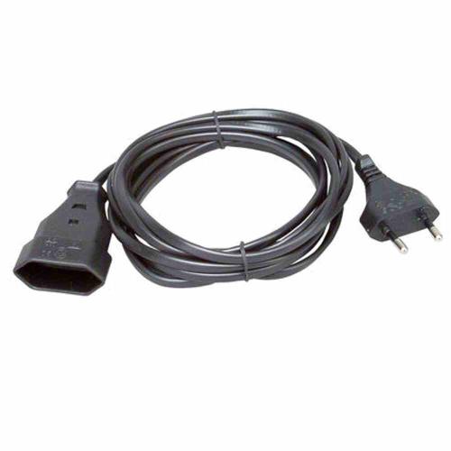 Kopp SB EURO-Verlängerung, 3m, 2x0,75qmm, 2,5A, schwarz, IP20, Euro-Stecker (CEE 7/16), Euro-Kupplung (CEE 7/16), Polyvinylchlorid (PVC), 146205091