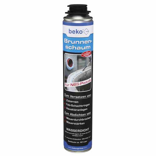 beko Dichtstoff, 750ml, blau, Polyurethan (PUR), Pistolen-Brunnenschaum 750 ml