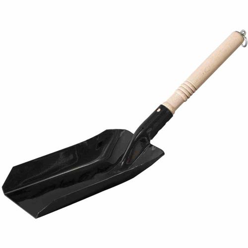 Turk Schulkohlenlöffel schwarz mit Holzheft
