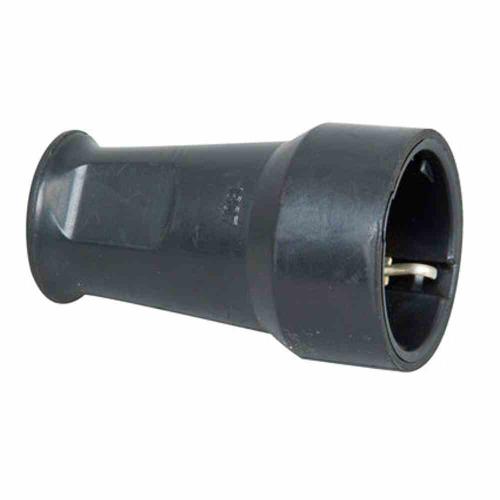 Kopp SB Kunststoff-Schutzkontakt-Kupplung IP20, schwarz