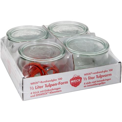 WECK Tray Tulpengläser eingeschweißt