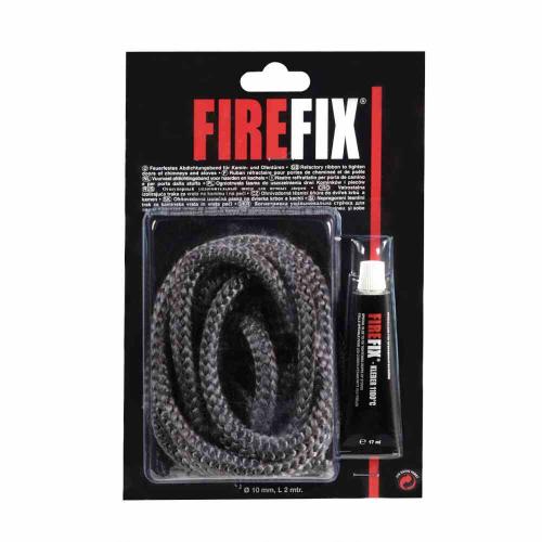 FireFix Keramikkordel Ø 10 mm, 2 m mit Kleber