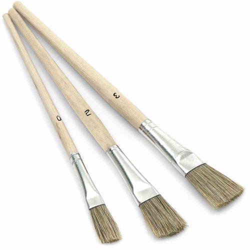 Nölle PROFI BRUSH Emaillelackpinsel 3-teilig reine helle Chinaborste 10, 13, 14 mm