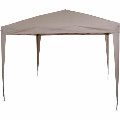 SIENA GARDEN Starter Pavillon 300x300 cm, taupe Gestell aus Stahl, grau, Bezug aus Polyester, 160g/m² in taupe