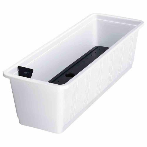 Geli Bewässerungskasten Aqua Gr. 60 cm weiß mit Wasserstandsanzeige