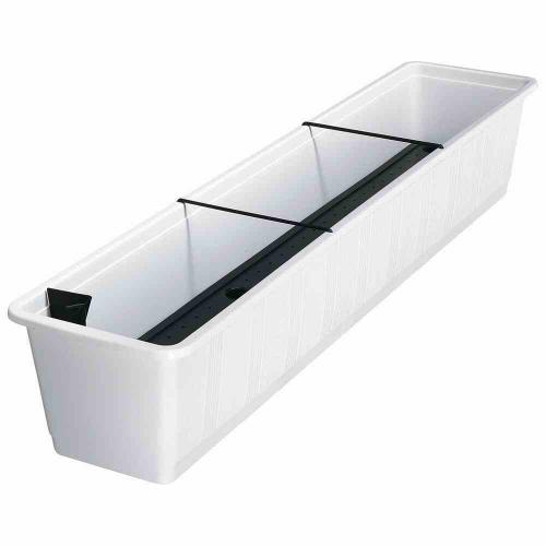 Geli Bewässerungskasten Aqua Gr.100 cm weiß mit Wasserstandsanzeige