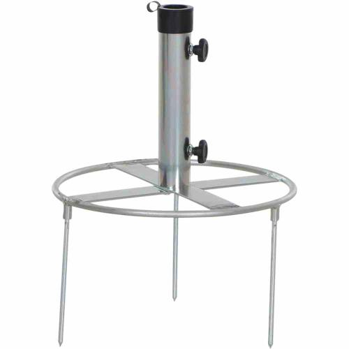 SIENA GARDEN Rasendorn galvanisiert Ø 40 cm mit Kunststoffadaptern für Schirmstöcke Ø 48/38/32 mm