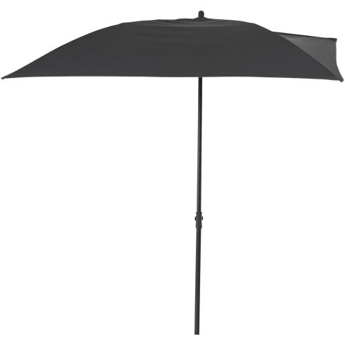 SIENA GARDEN CITY Push Balkonschirm 160x100 cm grau Gestell Stahl anthrazit, Bezug 100% Polyester PA-beschichtet, 160g/m² anthrazit, UPF 50+