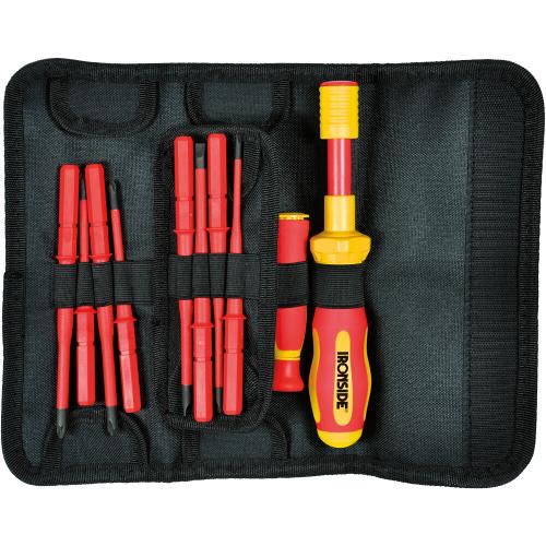 IRONSIDE VDE-Drehmomentschrauber-Set 18-teilig in Rolltasche