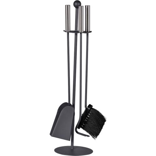 FireFix Kaminbesteck 4-teilig schwarz