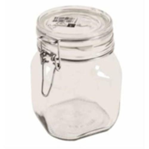 SIENA HOME Drahtbügelglas CUCINARE 870 quadratisch, mit Gummiring 0,75 l