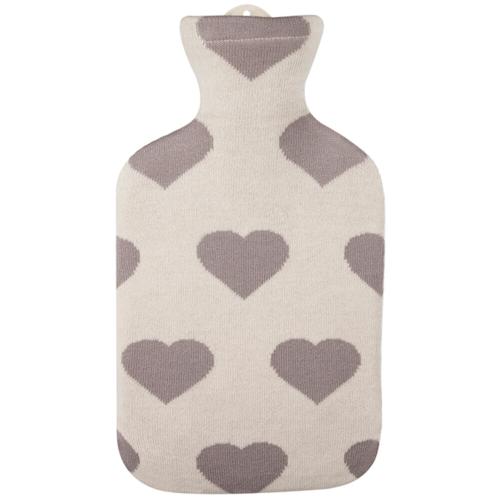 Sänger Wärmflasche 2,0 l, Herz-As Strickbezug
