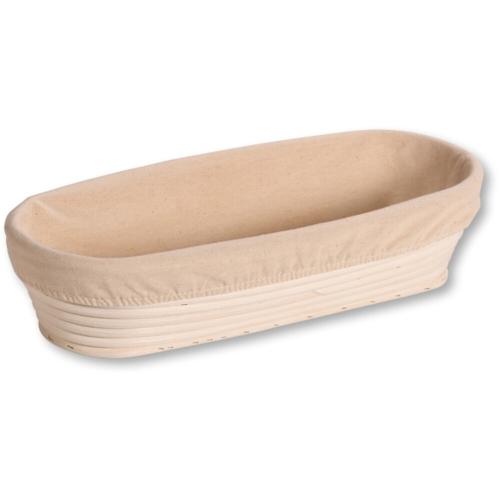 KESPER Gär- & Brotkorb oval L inkl. Bezug, 34 x 15 x 8 cm