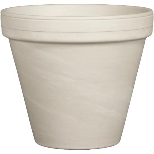 SPANG Blumentopf granit 12 cm mit Loch Ton imprägniert