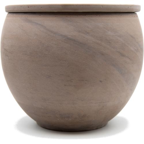 SPANG Blumentopf Aquatic Luna basalt Ø 20 cm Ton imprägniert, Topf in Topf