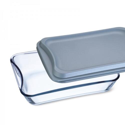 SIMAX Brat- & Backschale 3,5 l eckig mit Kunststoff-Deckel