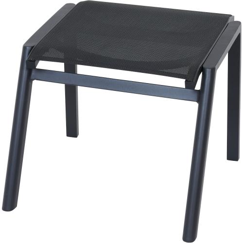 SIENA GARDEN Dining Hocker Bologna grau Aluminium, Textilbezug grau