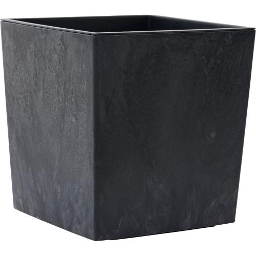 SIENA GARDEN Pflanzgefäße NIZZA STONE schwarz Betonoptik, 40 x 41 cm Kunststoffgefäß mit Einsatz
