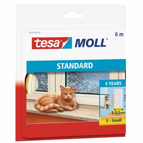 tesa moll 6 m : 9 mm weiß, Standard