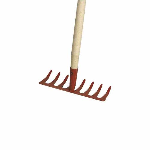 SIENA GARDEN Kinderrechen 7 Zinken 13 cm breit, mit Holzstiel 75 cm