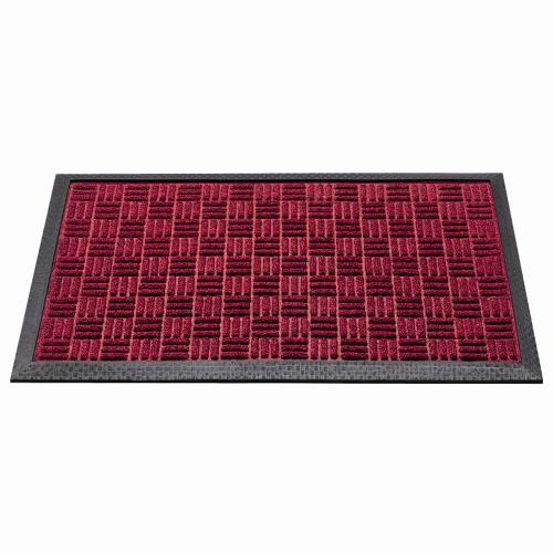 SIENA HOME Außenmatte Quadro 45 x 75 cm rot
