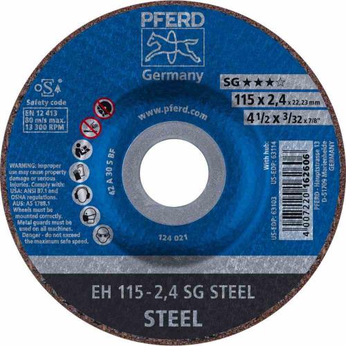 PFERD Trennscheibe EH 115-2,4 SG STEEL Metall, Ø 115 mm, Stärke 2,4 mm, Steel