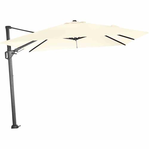 SIENA GARDEN Sunset N+ Ampelschirm anthrazit/ecru 300x300cm Gestell Aluminium anthrazit, Bezug 100% Polyester, 300g/m² in ecru, PU-beschichtet, UPF 50+