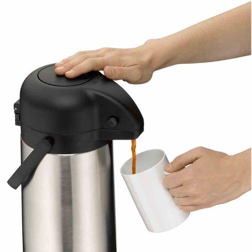 alfi Pumpkanne 2,5 l doppelwandiger Edelstahlkörper