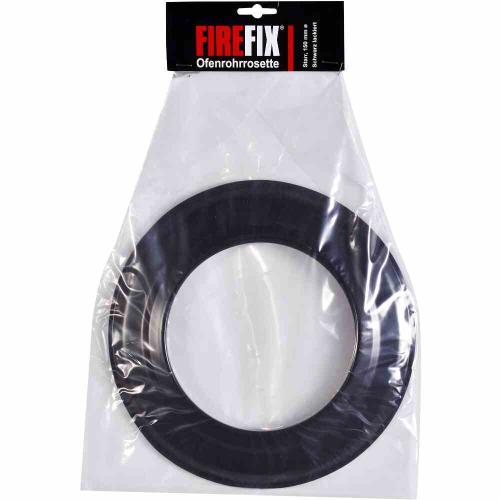 FireFix Ofenrohr Rosette Ø 150, schwarz