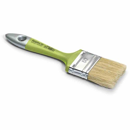 Nölle PROFI BRUSH Lackierpinsel 6. Stärke 25 mm helle Borstenmischung 42 mm vernickelt