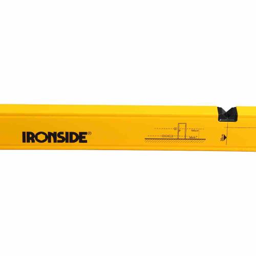 IRONSIDE Elektriker Wasserwaage 130 cm 130cm, 2 Libellen, Alu